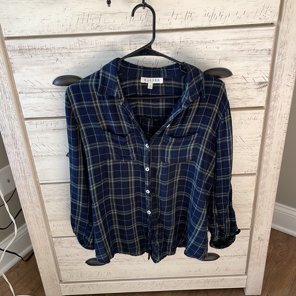 Plaid Francesca’s Top - Picture 2 of 6